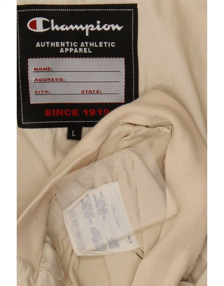 Champion Veste Bomber Homme UK 40 Grand Coton Beige