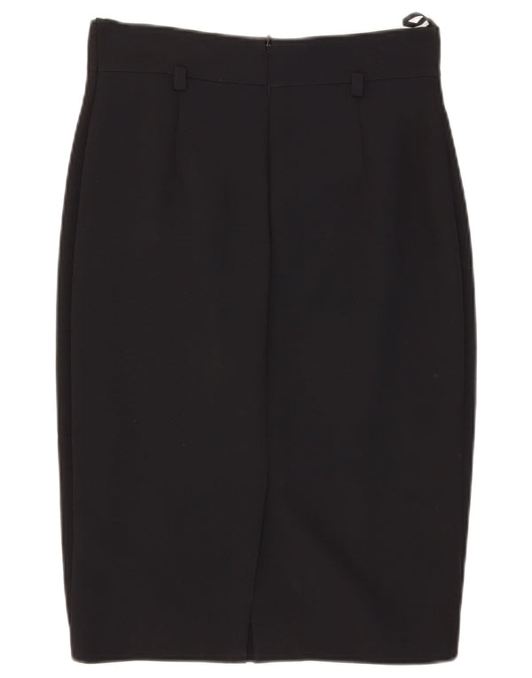 Luisa Spagnoli Femme Jupe Crayon IT 42 Medium W28 Acétate Noir