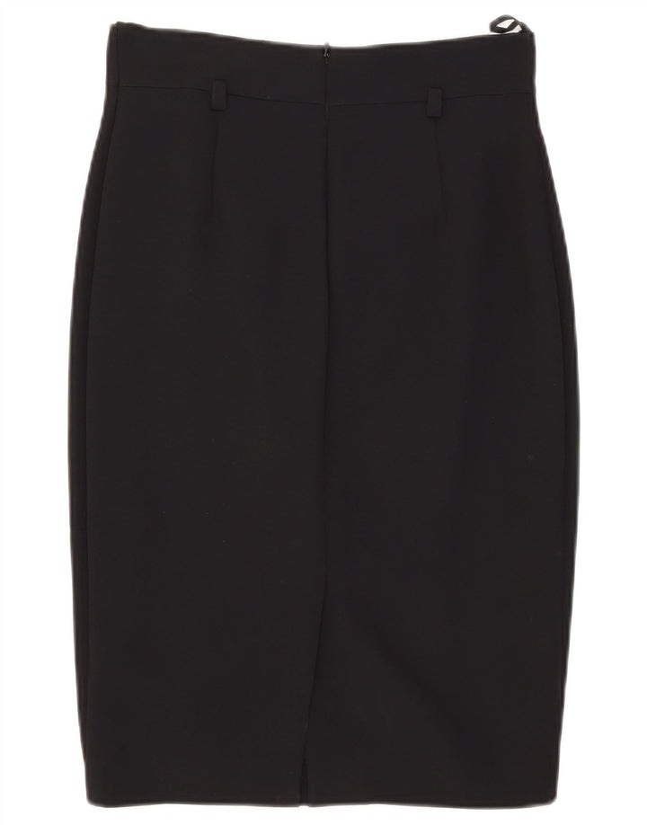 Luisa Spagnoli Femme Jupe Crayon IT 42 Medium W28 Acétate Noir