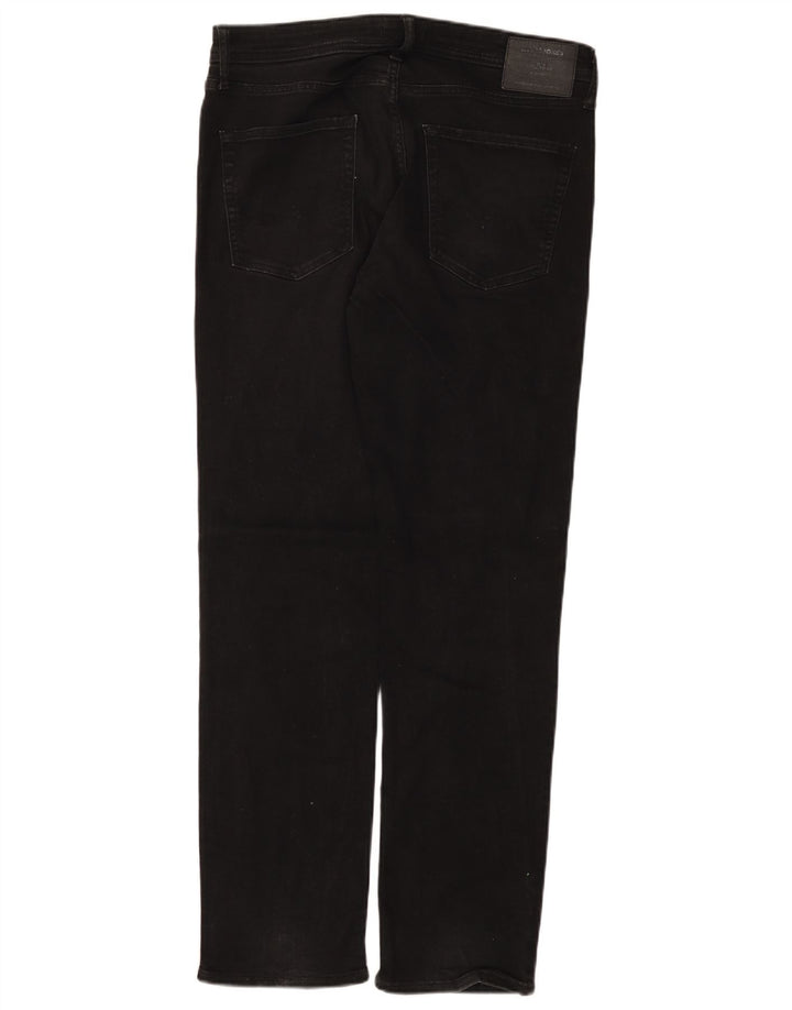 Jack & Jones Jean Droit Homme W34 L34 Noir Coton