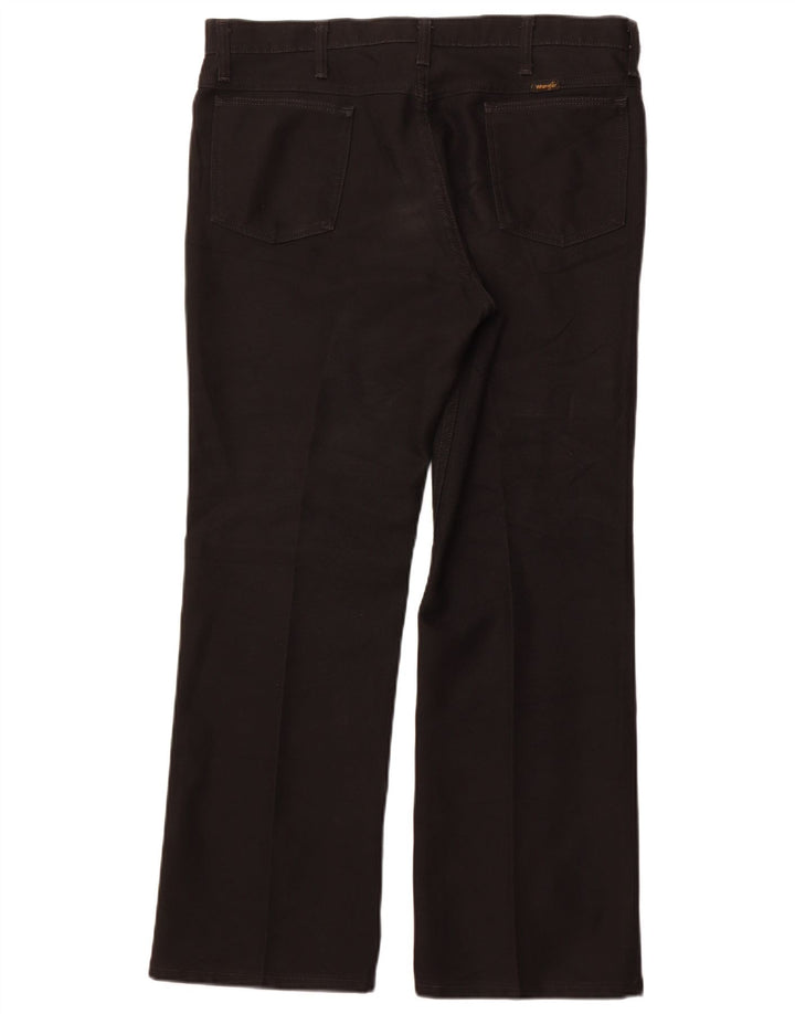 Wrangler Pantalon décontracté droit pour homme W38 L30 Noir Polyester