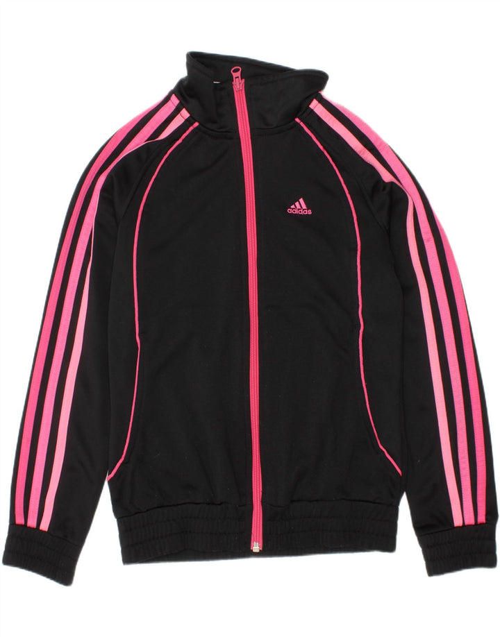 Veste de survêtement Adidas Fille 9-10 ans Noir Polyester