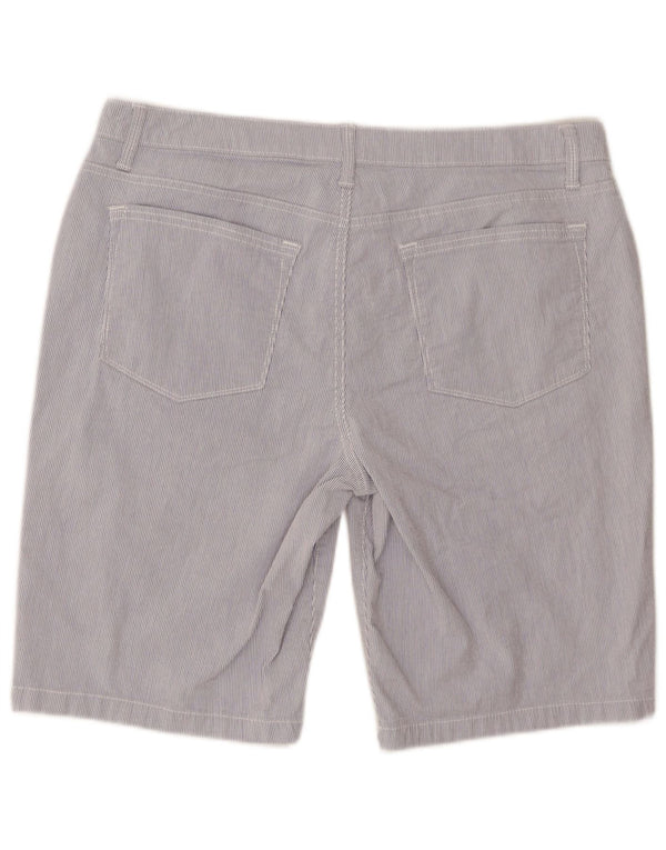 Lee Bermuda Riders taille moyenne pour femme US 16 2XL W36 Bleu à fines rayures