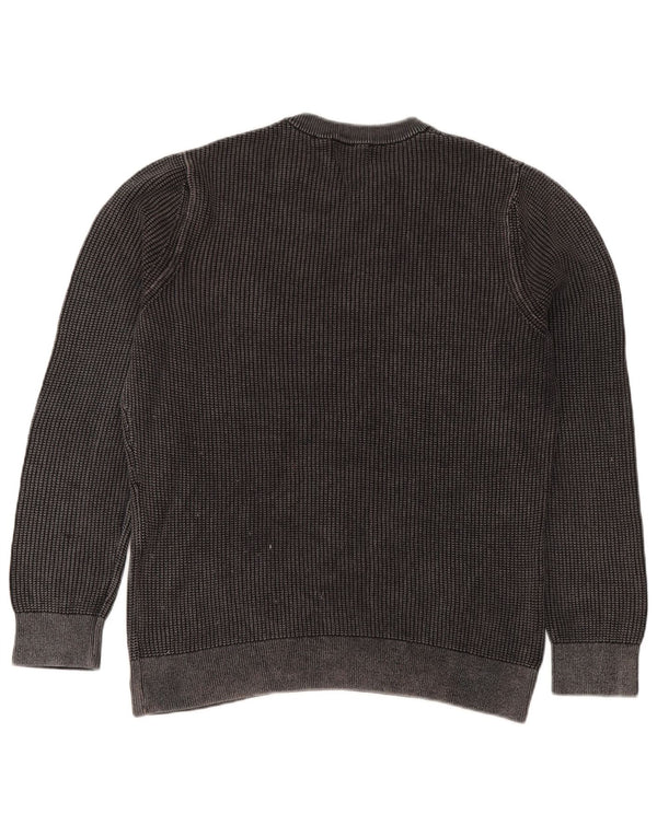 Superdry Mens Crew Neck Jumper Sweater XL Grey Cotton