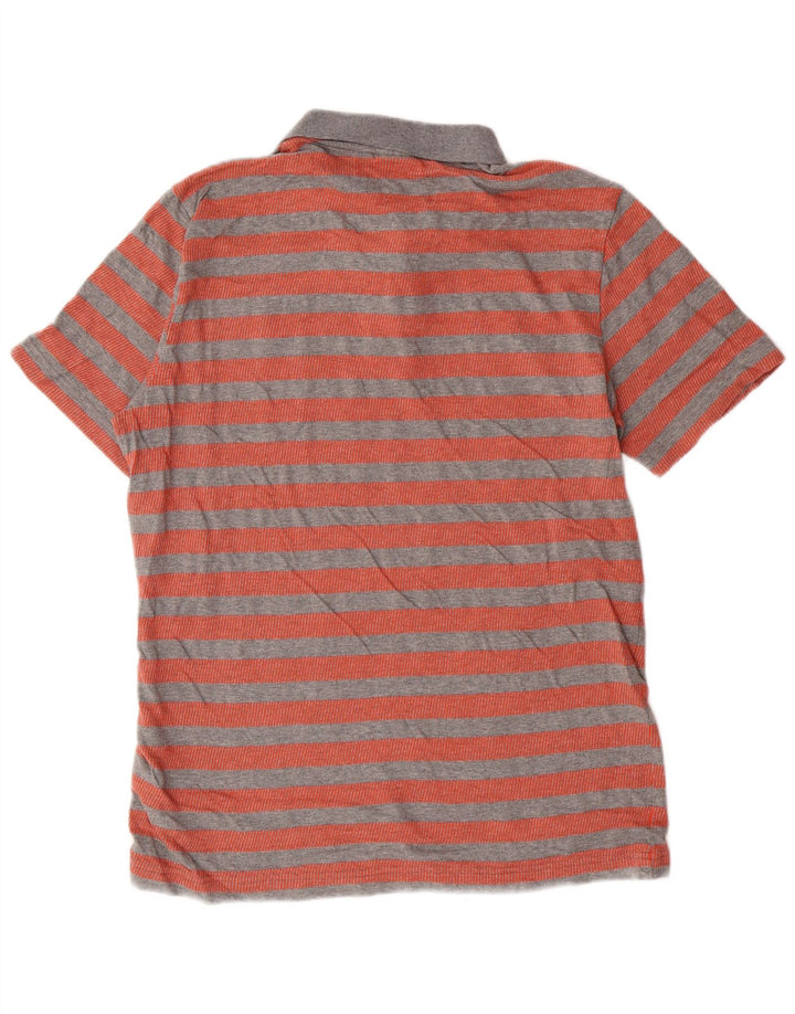 PUMA Polo Homme Rouge Moyen Rayé Coton