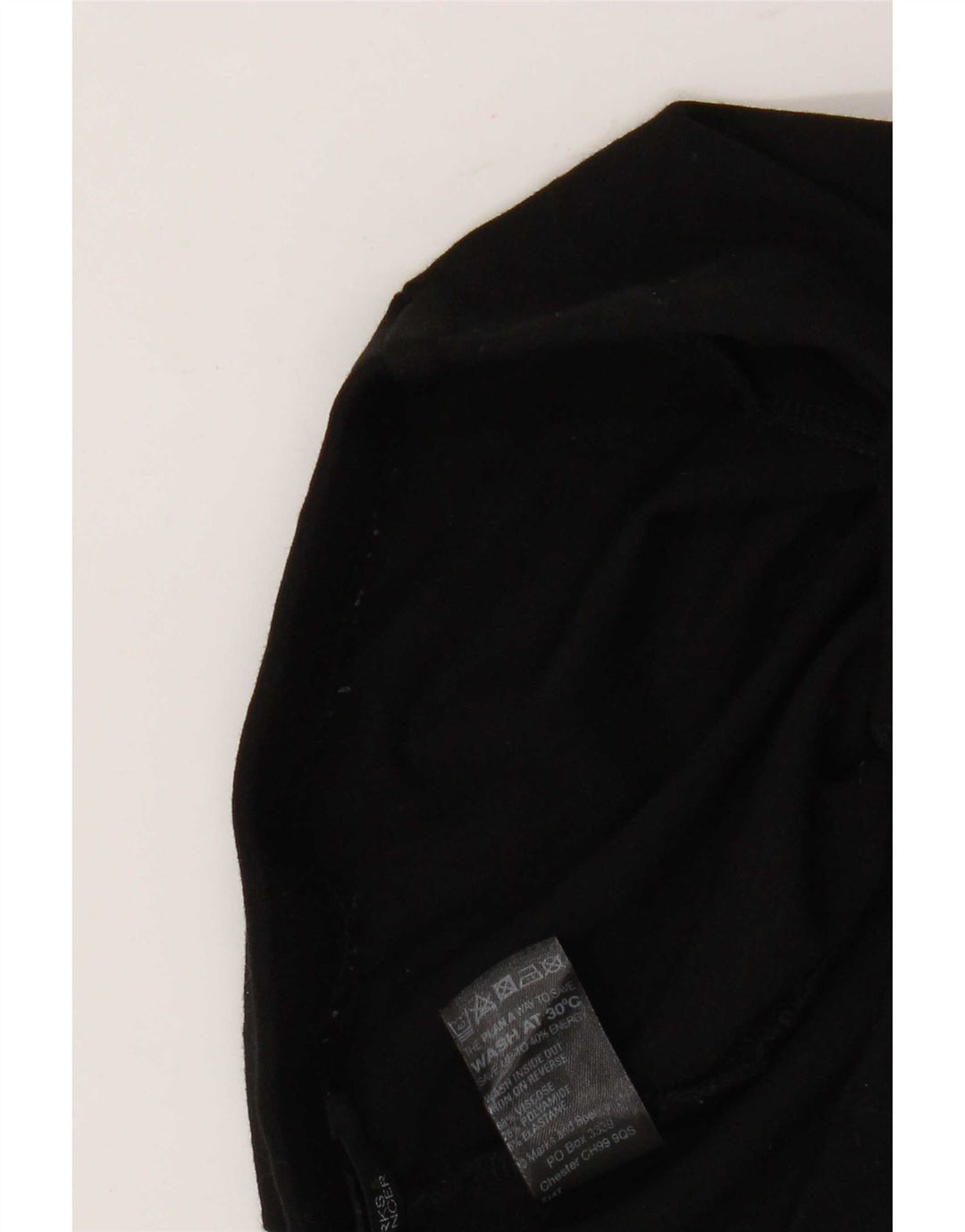 Marks & Spencer Legging court pour femme UK 12 Viscose noir moyen