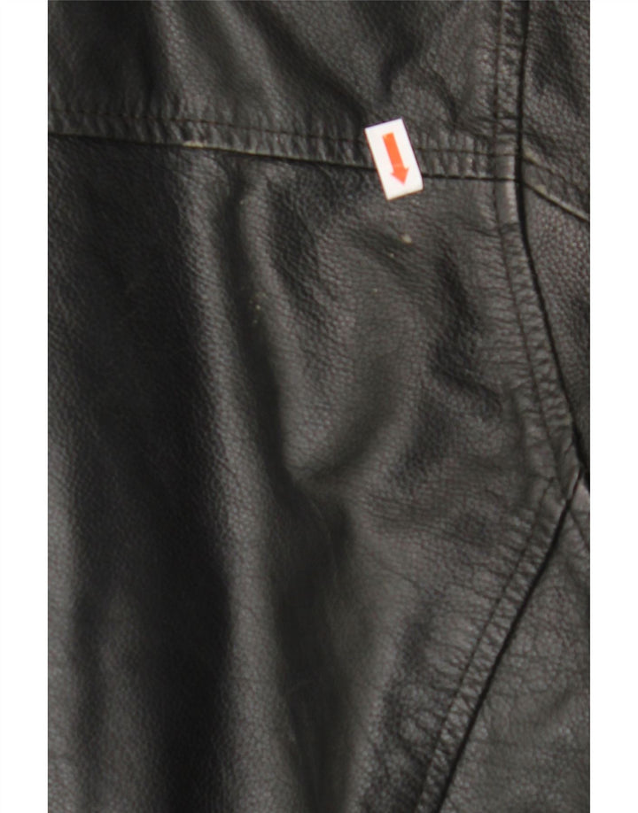 BEN SHERMAN Veste en cuir pour homme UK 40 Grand cuir noir