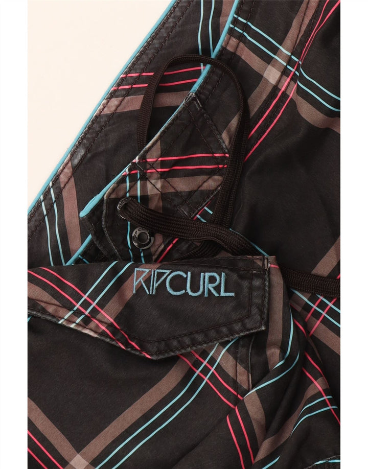Rip Curl Short de bain graphique pour hommes XL gris à carreaux