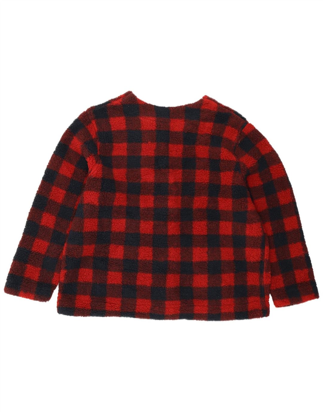 Lee Veste polaire coupe ample pour femme UK 18 XL Rouge Vichy Polyester