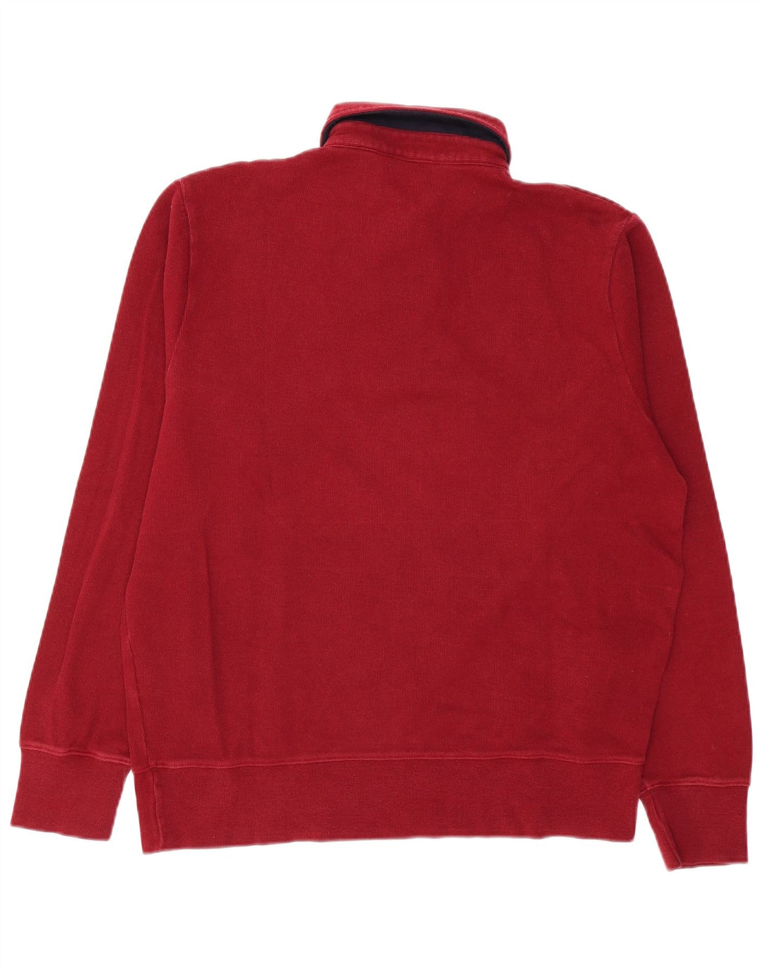 GANT Sweat-shirt à col polo pour homme en coton bordeaux Taille L