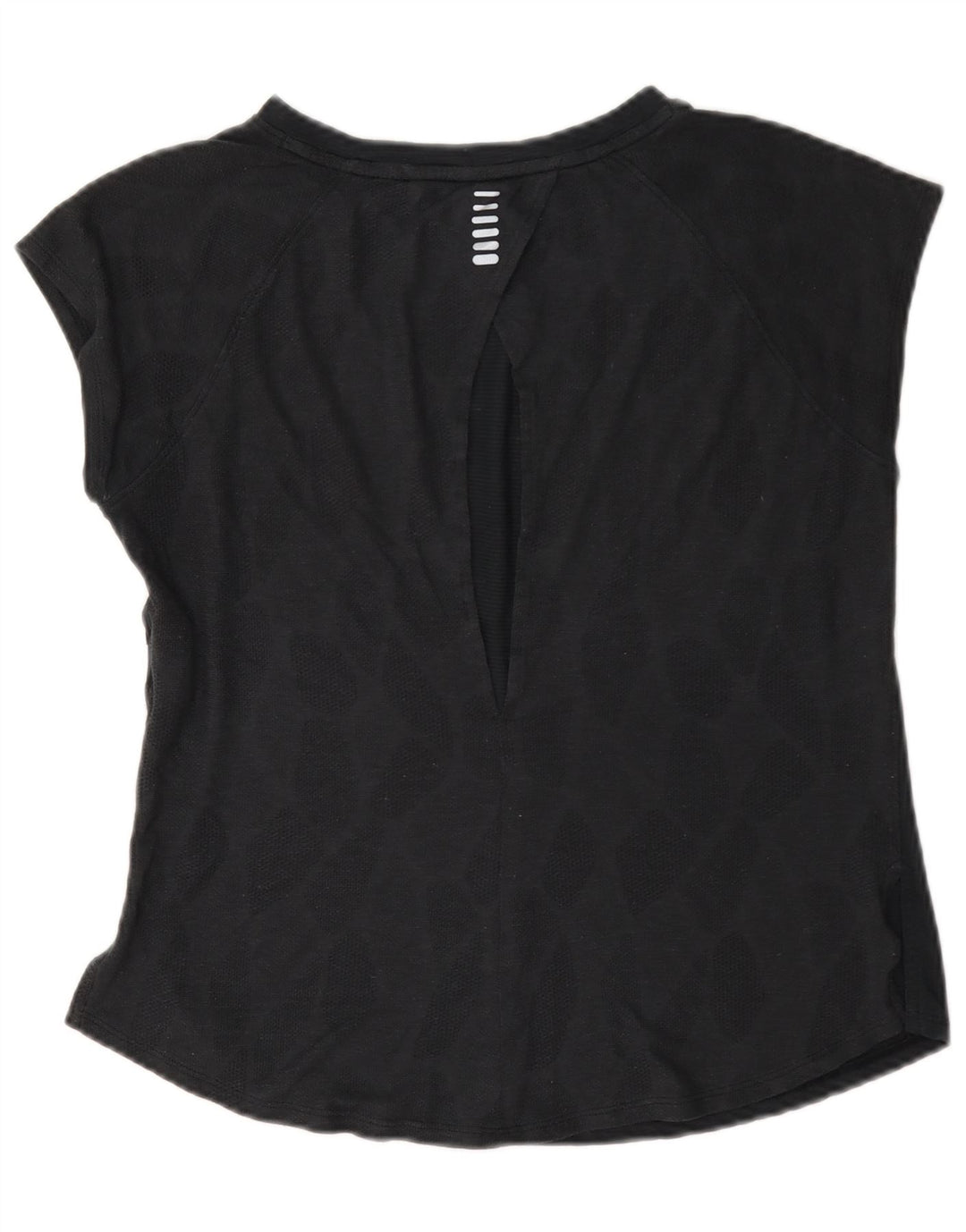 Under Armour T-Shirt Femme UK 44 Gris Moyen Géométrique Polyester