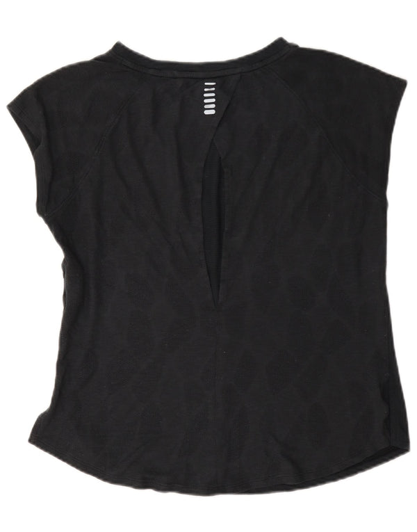 Under Armour T-Shirt Femme UK 44 Gris Moyen Géométrique Polyester