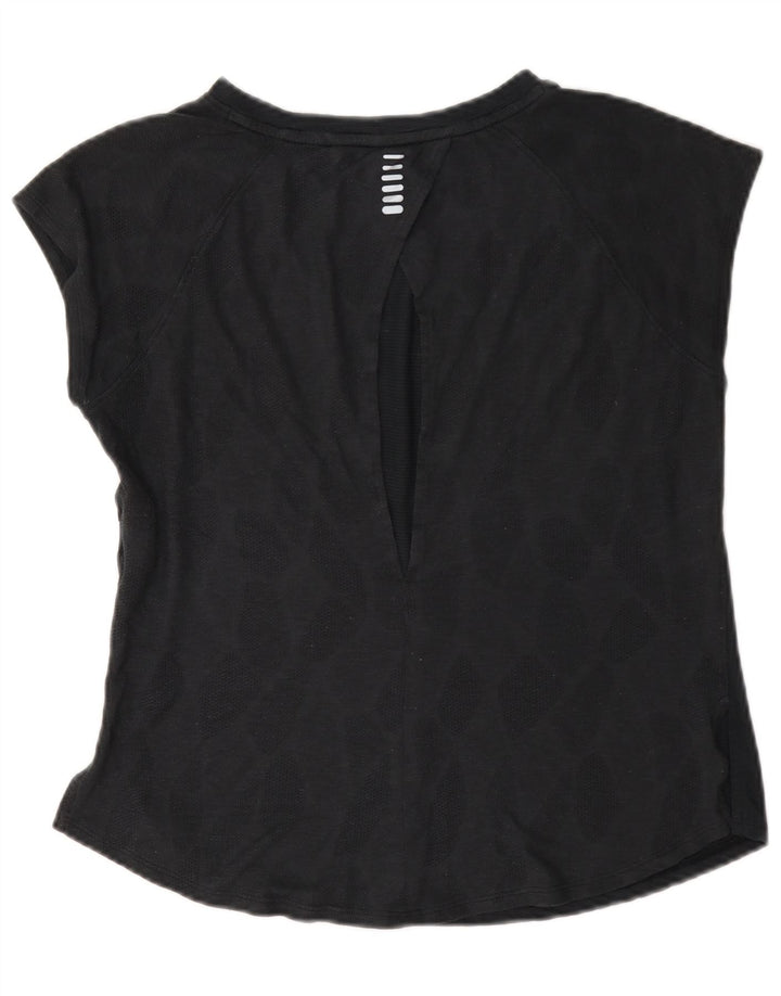 Under Armour T-Shirt Femme UK 44 Gris Moyen Géométrique Polyester