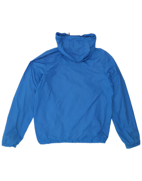 ELLESSE Veste de pluie à capuche pour homme UK 40 Large Bleu Nylon