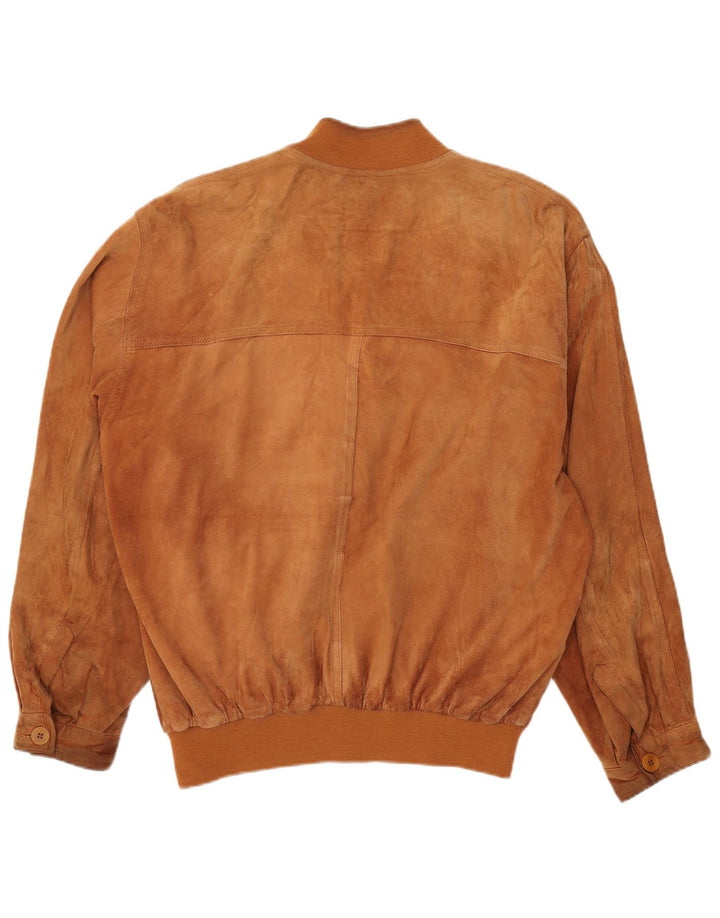 Pielini Veste Bomber En Daim Homme IT 56 3XL Beige