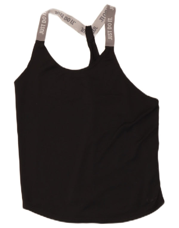 Nike Débardeur graphique pour femme UK 8 Small Noir Colorblock Polyester