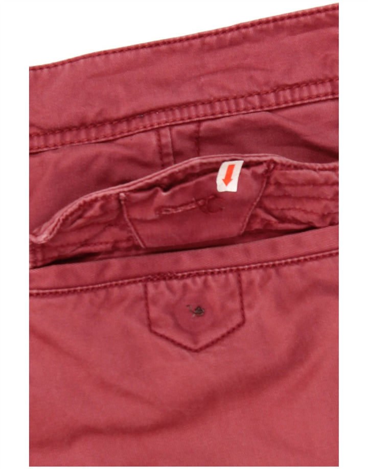 FAT FACE Pantalon Chino Droit Homme W38 L33 Rouge Coton