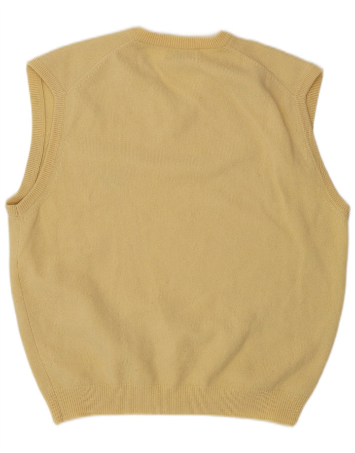 Peter Scott Débardeur pour homme UK 42 Grande laine jaune