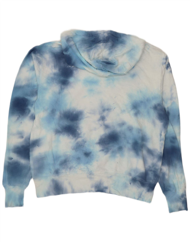 Champion Sweat à Capuche Homme Bleu Moyen Tie Dye Coton