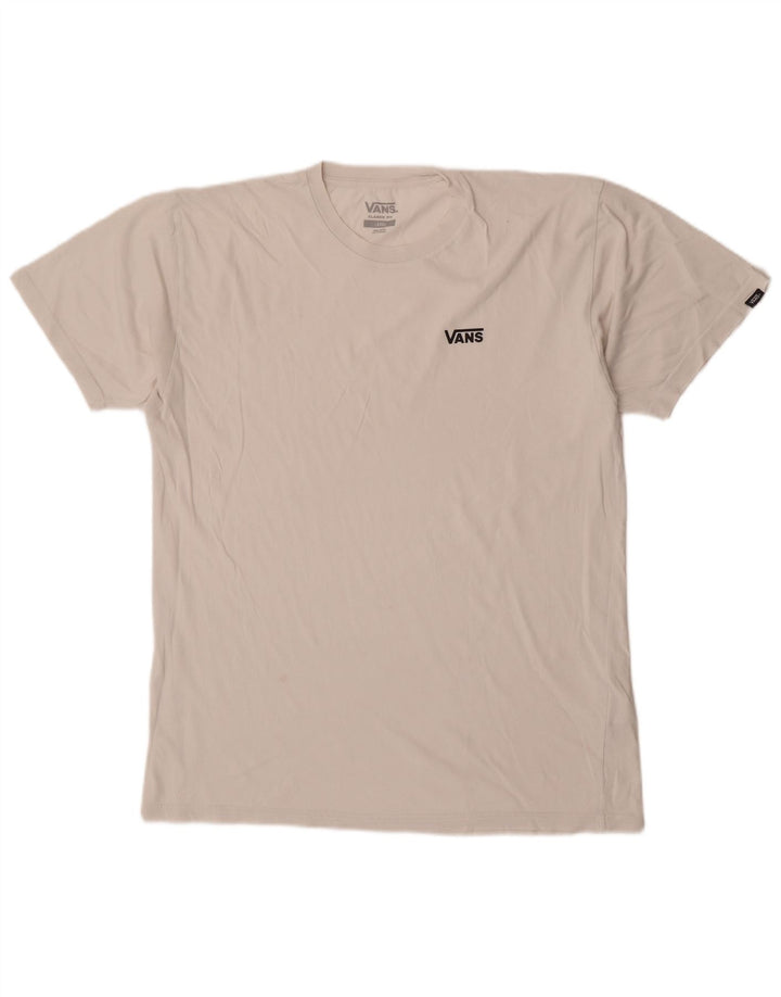 Vans T-shirt coupe classique pour hommes, grand coton blanc