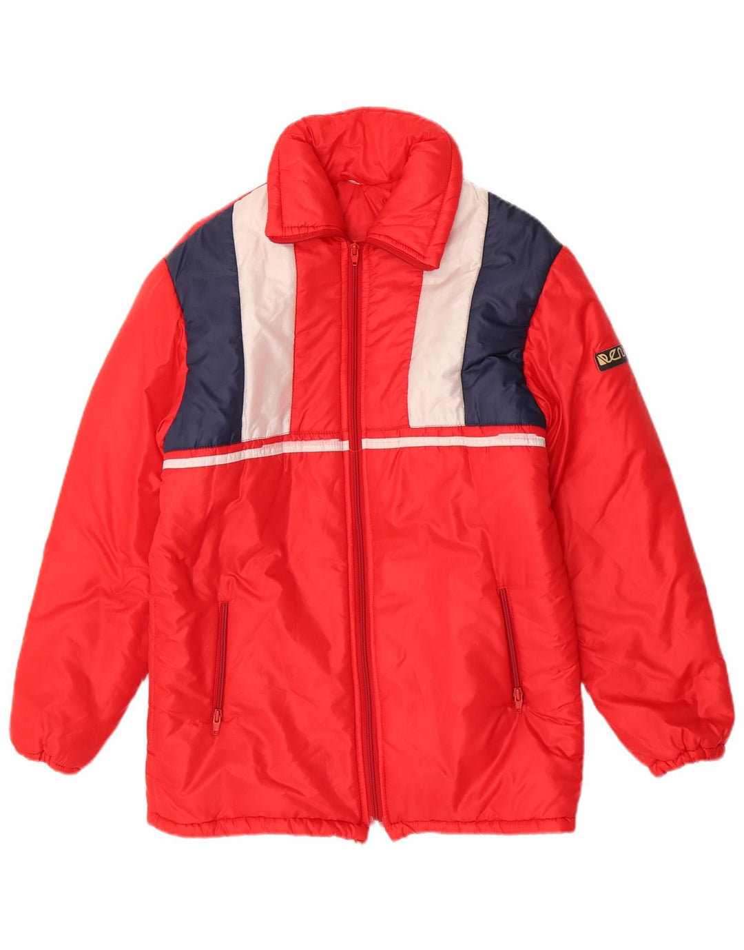 veste coupe-vent vintage femme IT 42 Medium Red Colourblock Polyamide