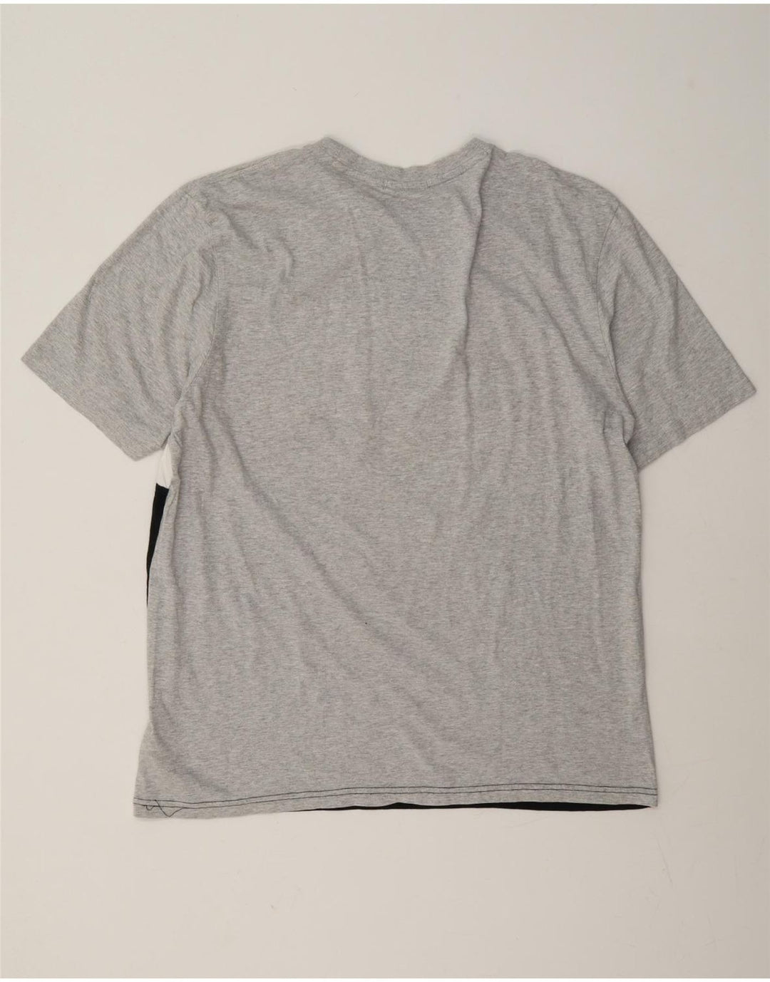 Fila Homme Graphic T-Shirt Top Large Gris Colorblock Coton