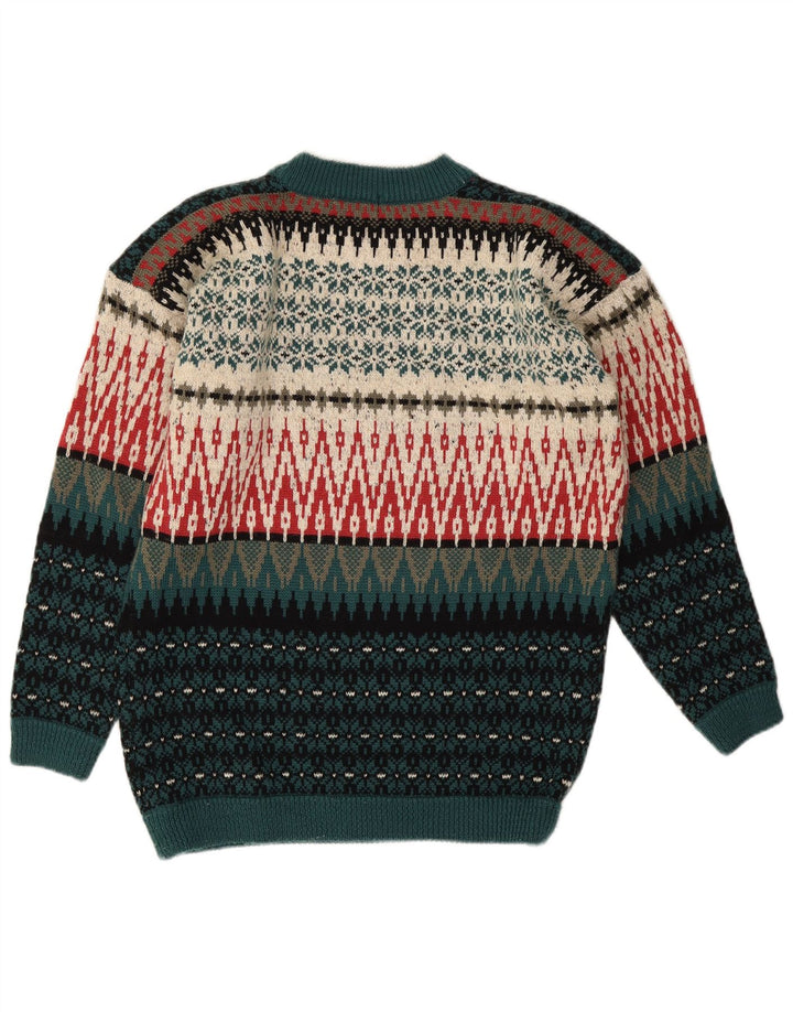 Esprit Pull ras du cou pour femme EU 40 Medium Multicolore Fair Isle