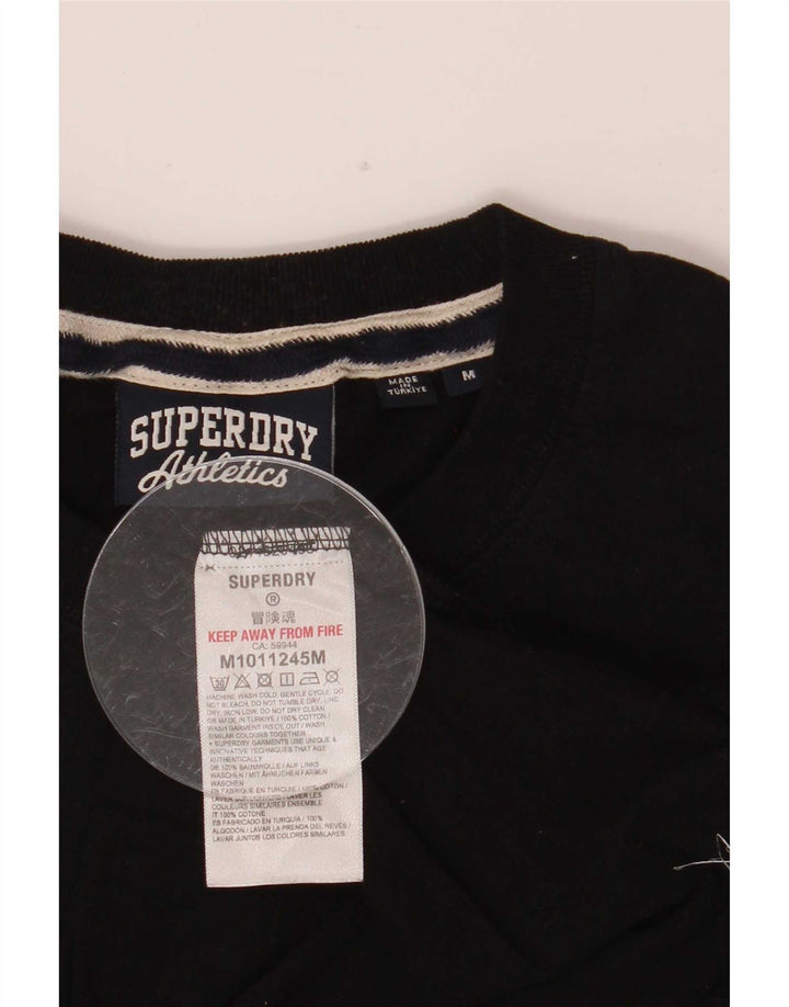 Superdry T-shirt pour homme en coton noir moyen