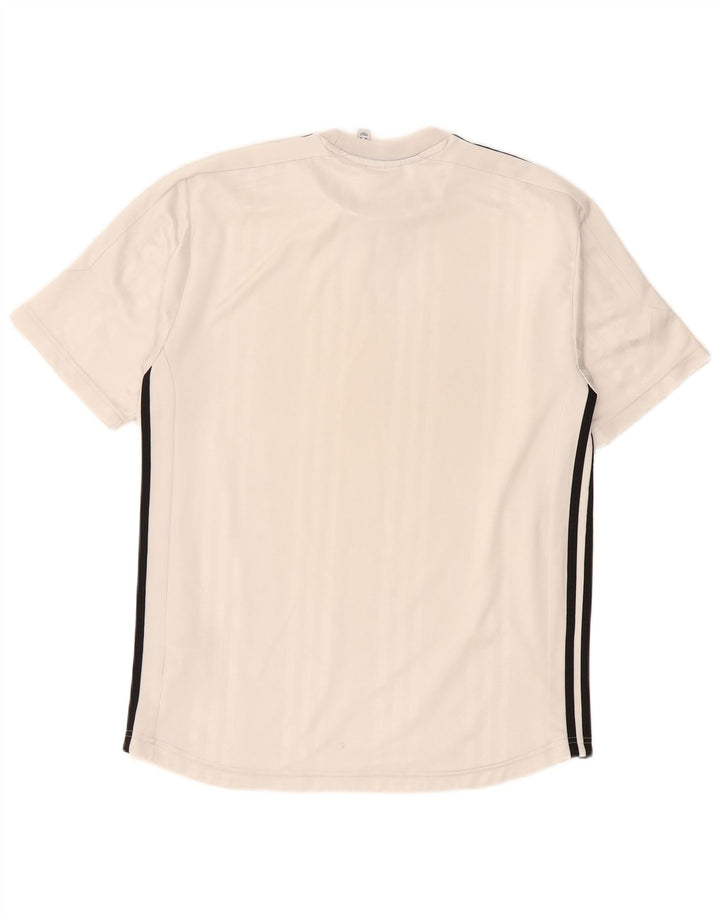 Adidas T-Shirt Homme Blanc Moyen Polyester