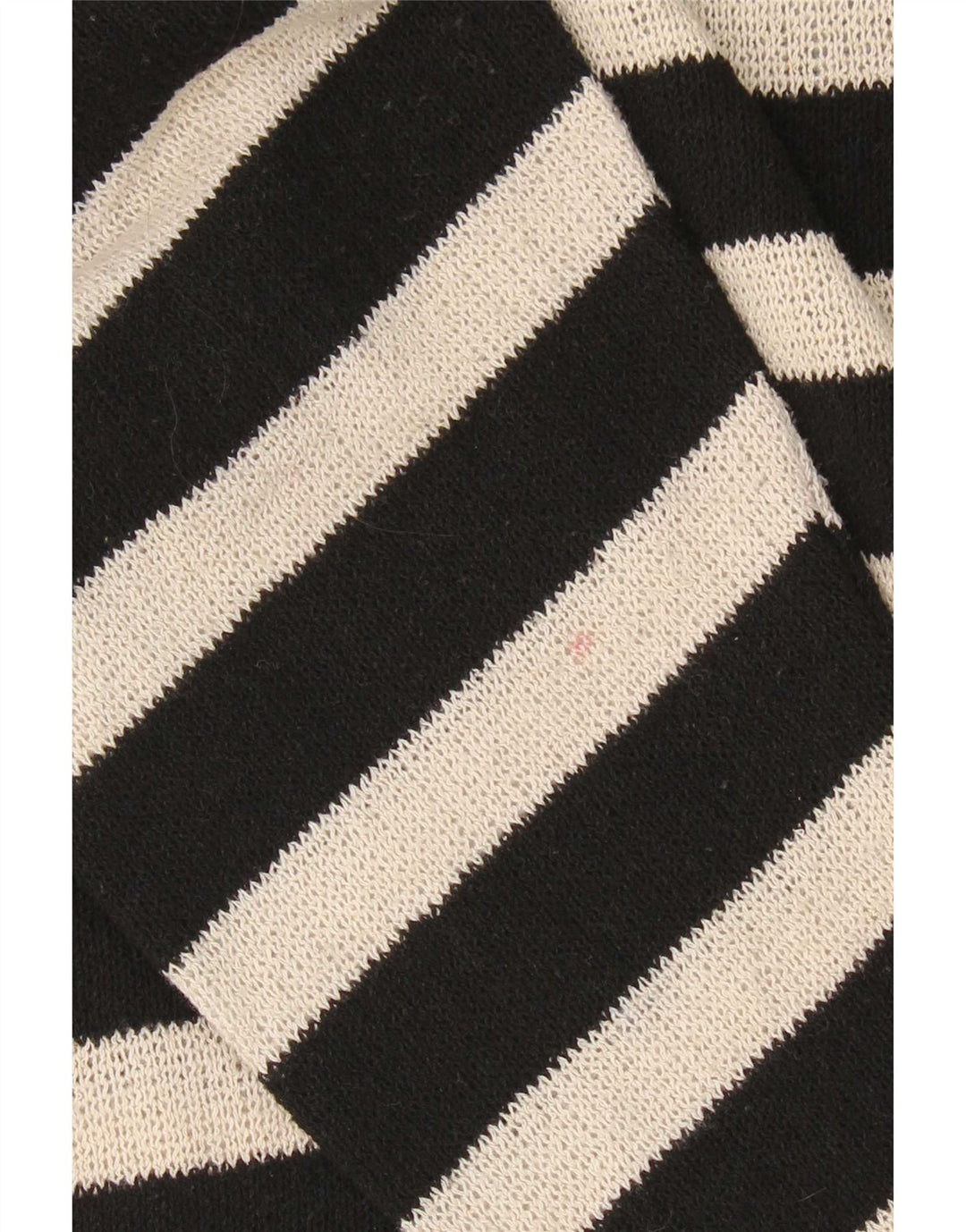 Zara Pull surdimensionné à col roulé pour femme UK 10 Petit rayé noir