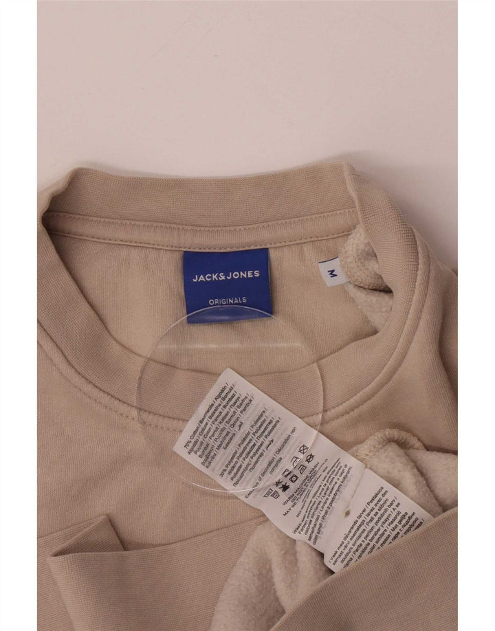 Jack & Jones Sweat-Shirt Homme Beige Moyen Coton