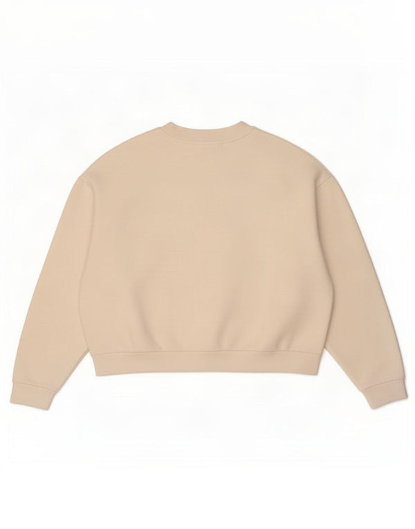 Levi's Sweat-shirt surdimensionné graphique pour femme UK 10 Petit coton blanc