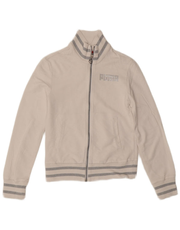 Puma Veste de survêtement pour femme UK 10 Small Blanc