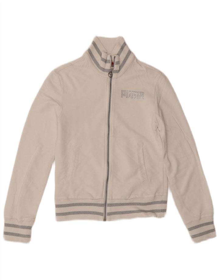 Puma Veste de survêtement pour femme UK 10 Small Blanc