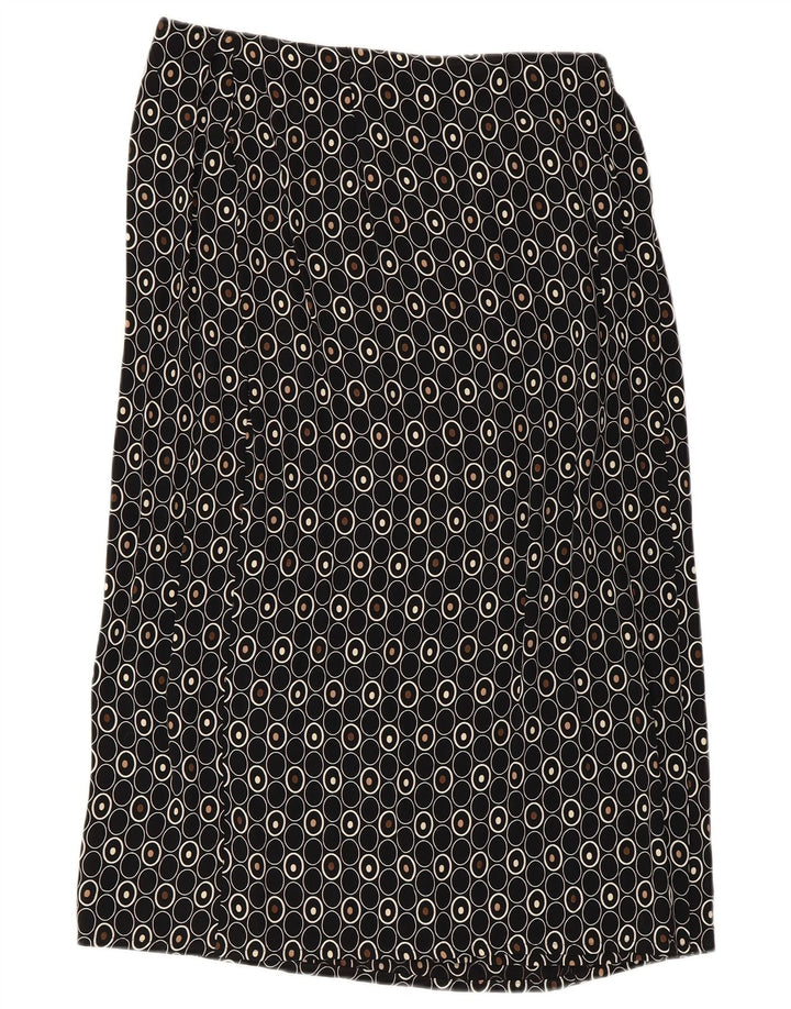 Marks & Spencer Jupe droite pour femme UK 14 Medium W30 Noir Géométrique