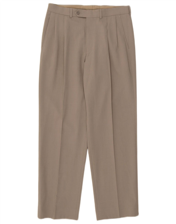 Marks & Spencer Pantalon de costume pour homme W30 L29 Beige Polyester