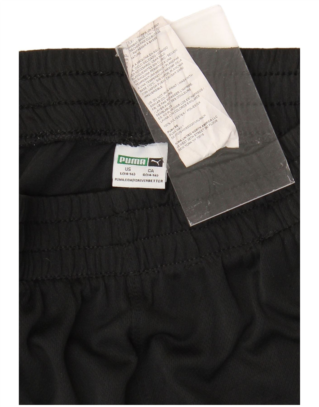 Puma Short de sport garçon 14-15 ans Large Noir Colorblock Polyester