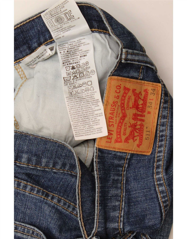 Levi's Jean Slim 511 Homme Bleu W34 L26 Coton