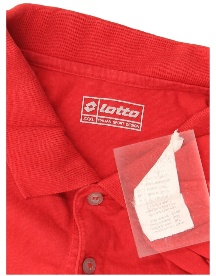 Lotto Polo Homme 3XL Rouge Coton