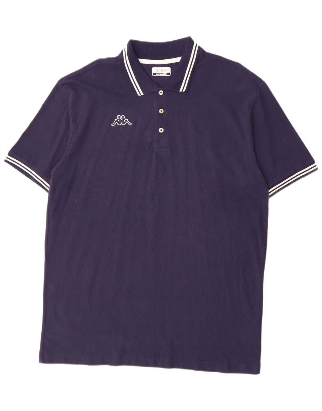 KAPPA Polo Homme 3XL Bleu Marine Coton