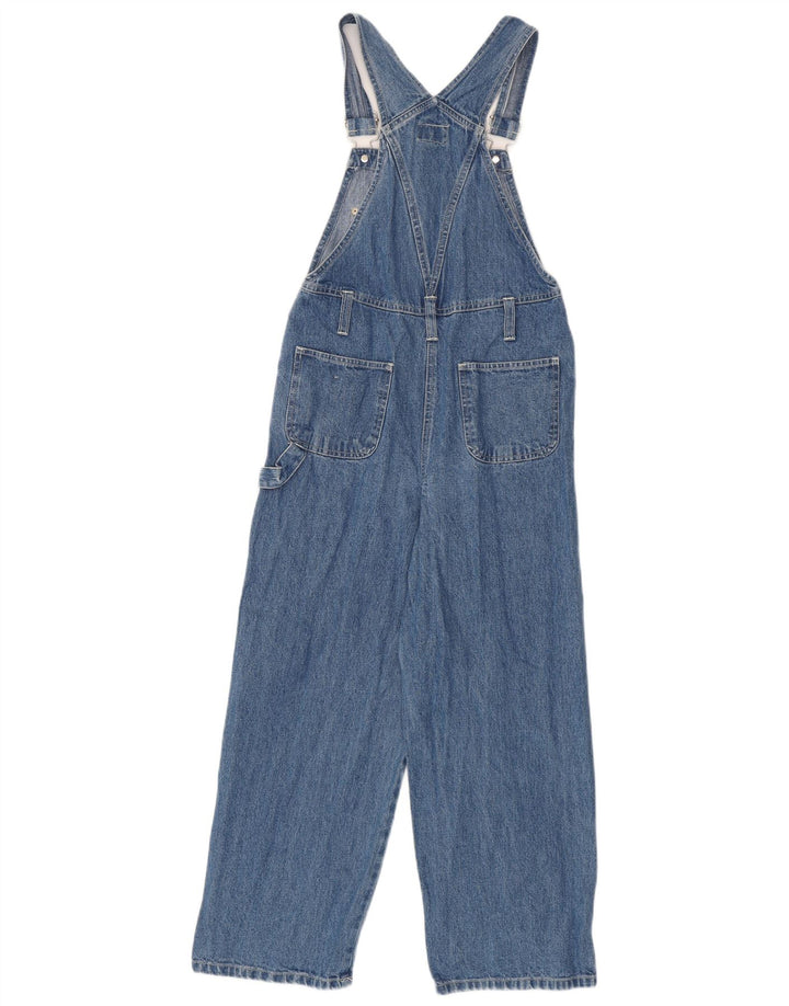 vintage Femme Dungarees Jeans Taille 10/12 Moyen W28 L25 Coton Bleu