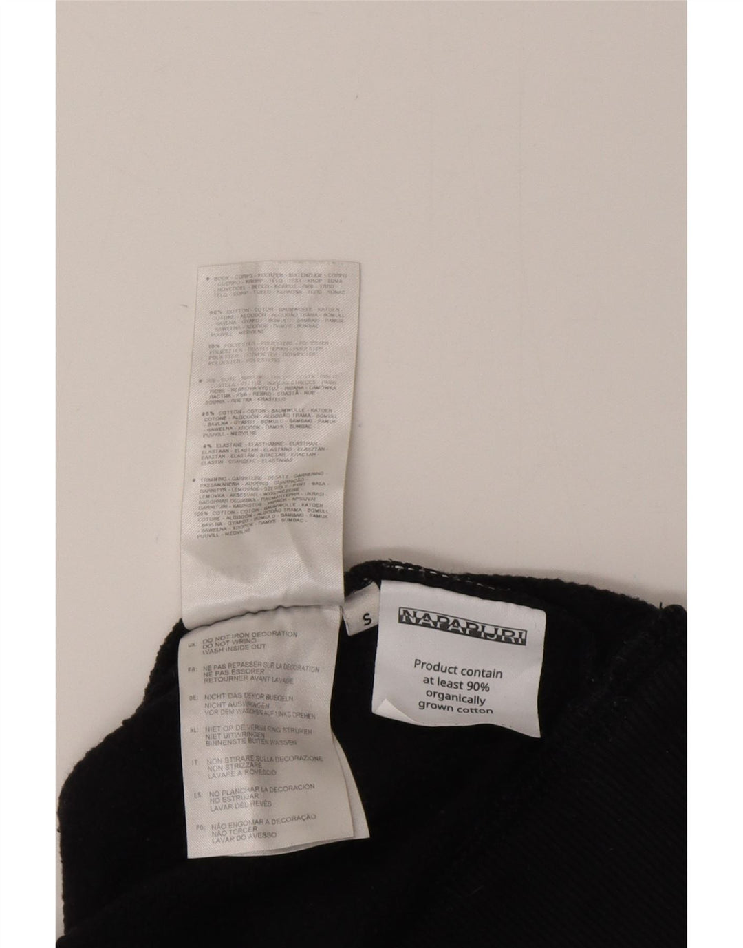 Napapijri Pull à capuche graphique pour homme en coton bleu marine Small