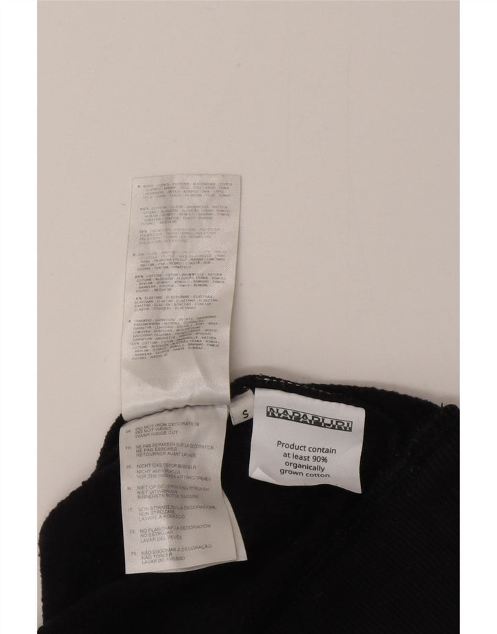 Napapijri Pull à capuche graphique pour homme en coton bleu marine Small