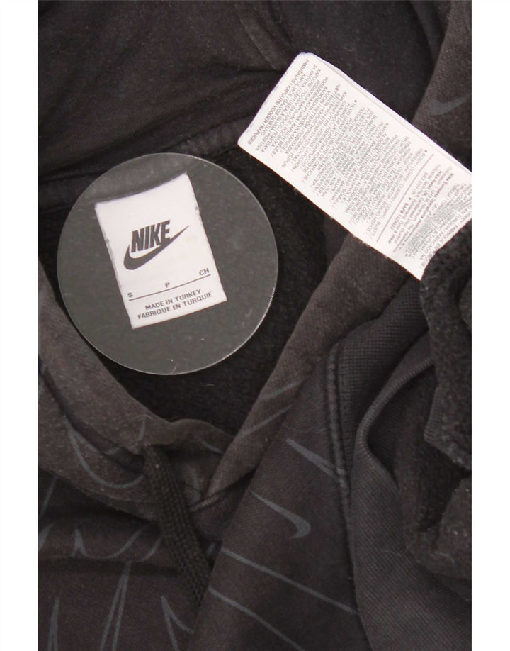 Nike Pull à capuche graphique pour homme Petit coton noir