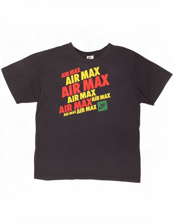 Nike T-shirt graphique pour homme XL en coton noir