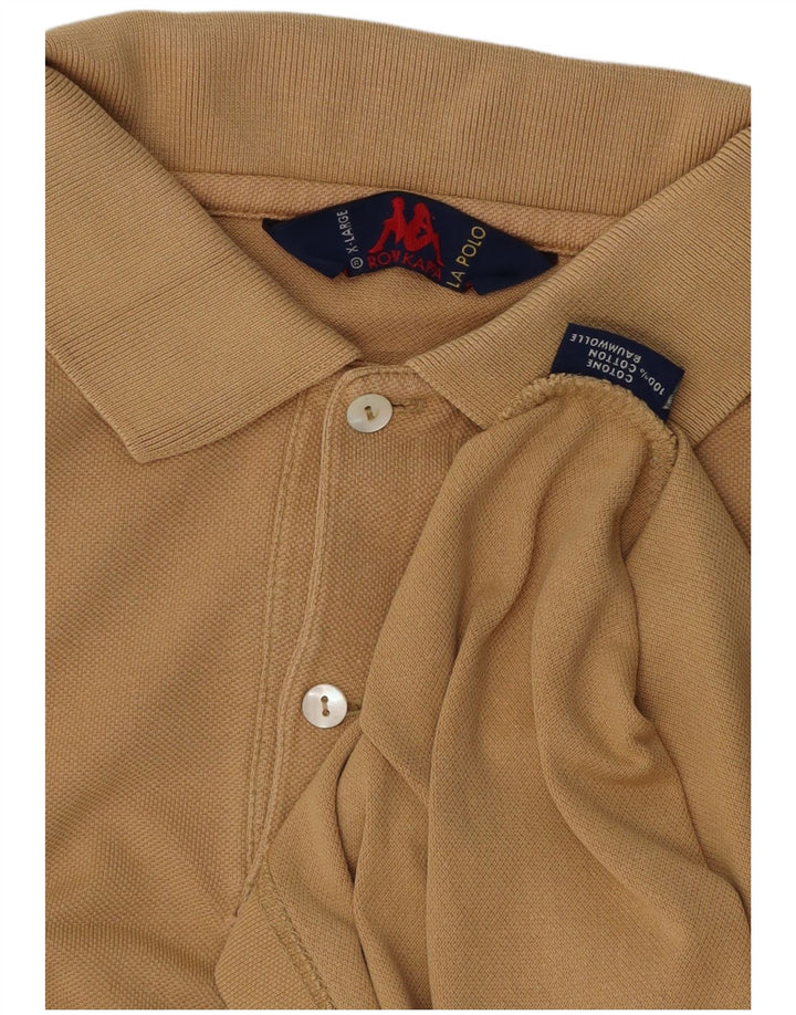 KAPPA Polo Homme XL Beige Coton