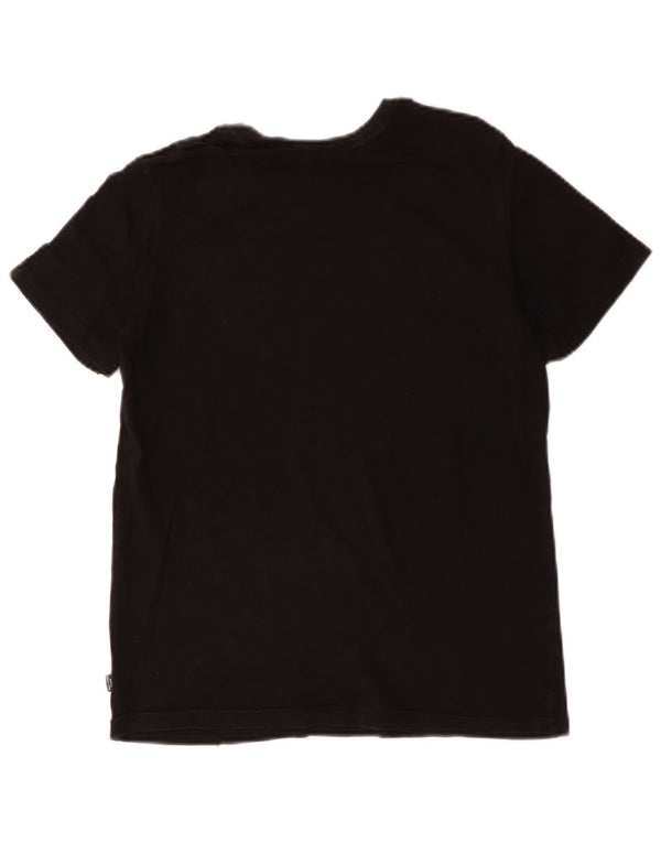 Puma T-shirt graphique pour femme UK 10 Small Noir Coton