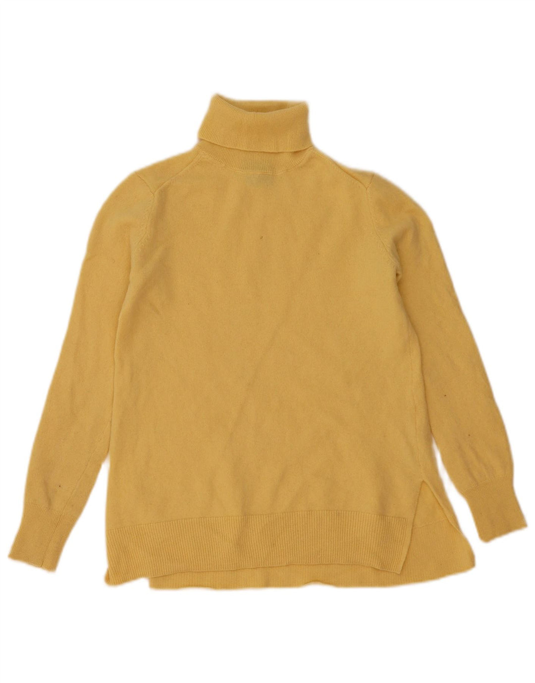 Massimo Dutti Pull col roulé pour femme UK 6 XS Jaune Laine