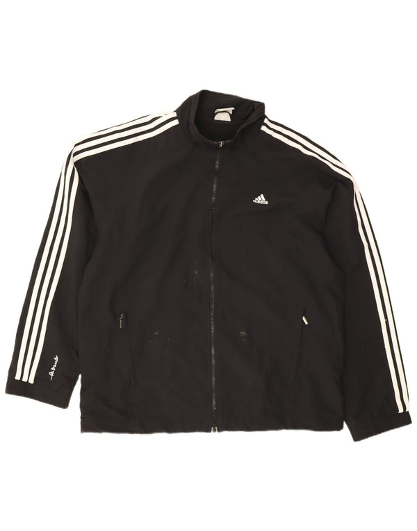 Adidas Veste de survêtement pour homme UK 44/46 Large Noir Polyester