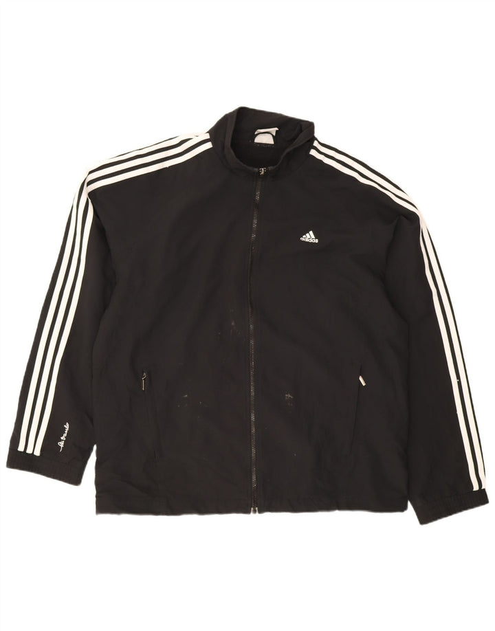 Adidas Veste de survêtement pour homme UK 44/46 Large Noir Polyester